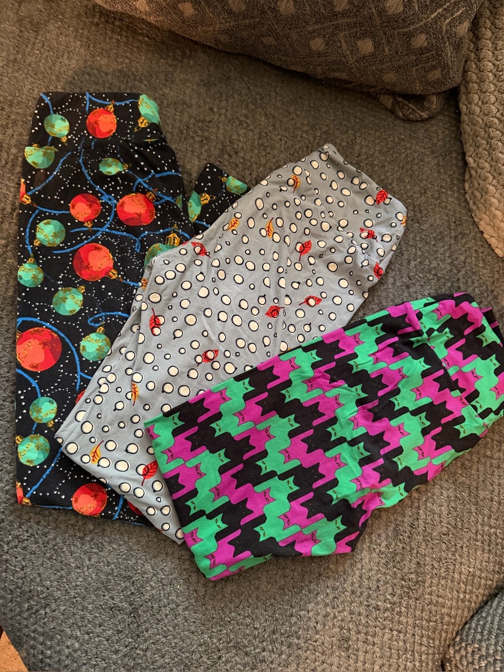 Ladies OS Patterned Leggings Trio - Fall- Halloween and Holiday! Teacher perfect